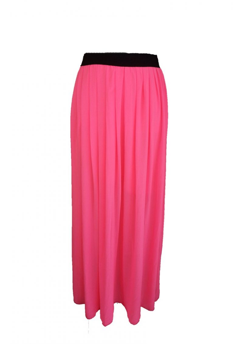 Hot Pink Maxi Skirt - BOHO GALLERY