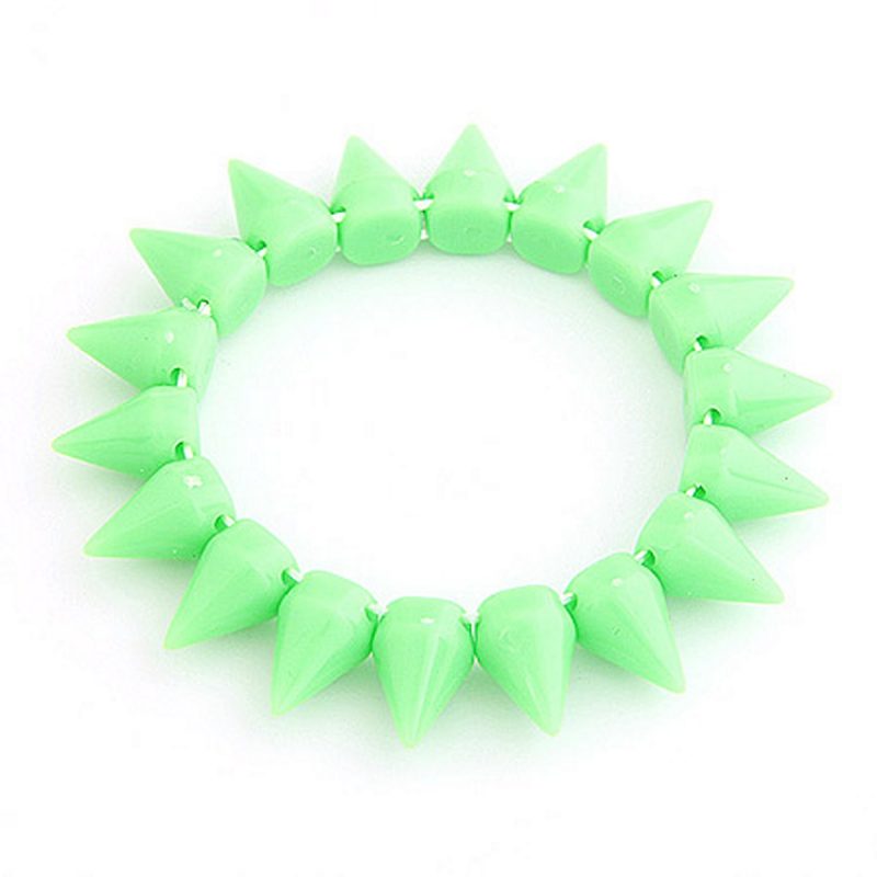 Green Spiked Bracelet - ENVIED