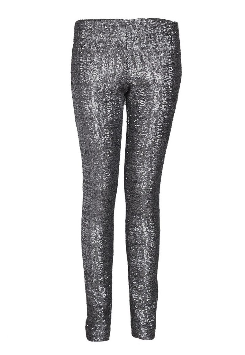 Silver Sequined pants - FAB