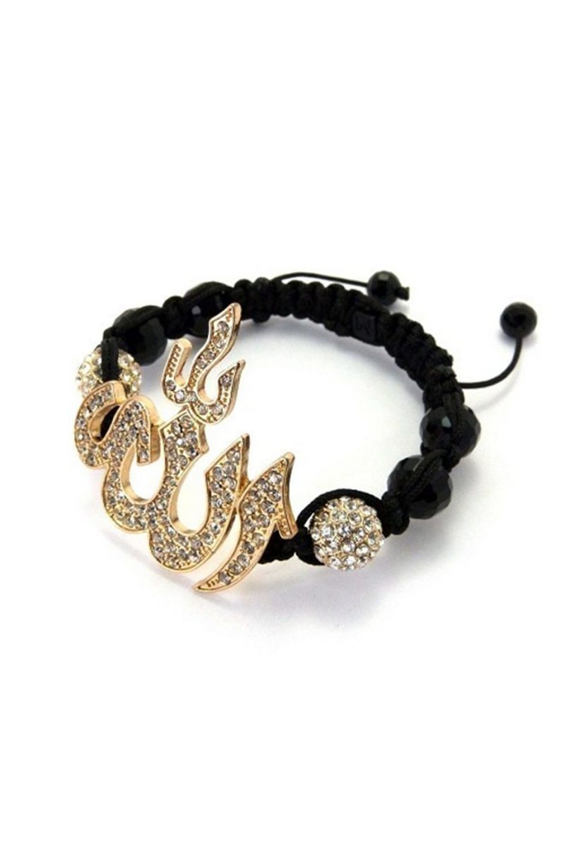 embellished ‰غ،پ،پ_Allah‰غ،پ،پ_ Bracelet