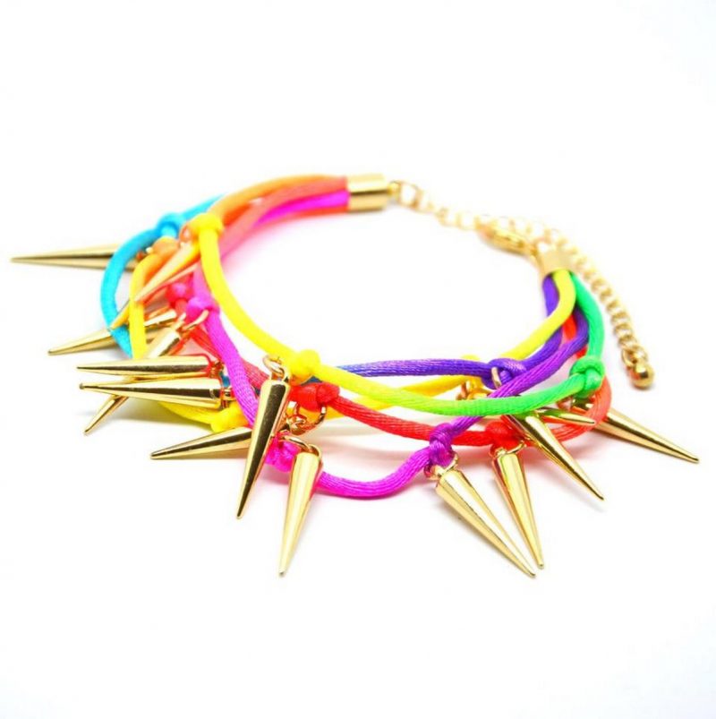 MultiColor Neon Spike Bracelet