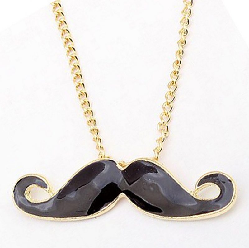 Black Moustache Necklace - BOHO GALLERY