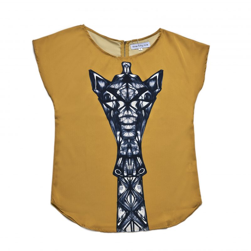 Golden Short Sleeved Top