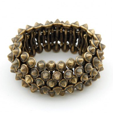Bronze Spiked Bangle - ENVIED