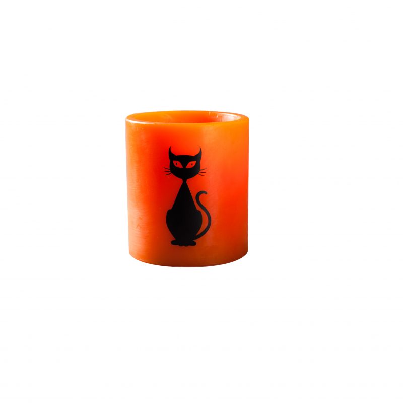 Cat Orange Candle