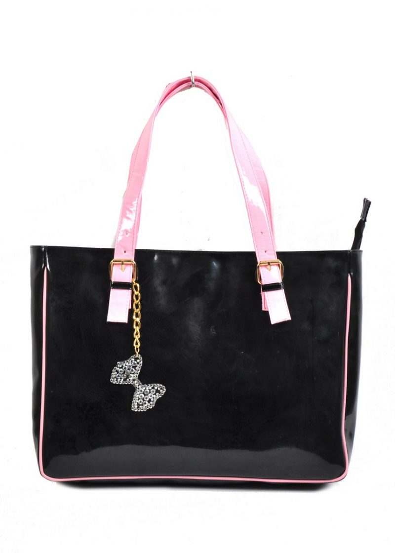 Black Patent Handbag - NANA'S BAGS