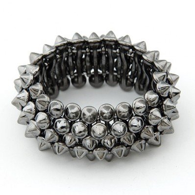 Metallic Spiked Bangle - ENVIED