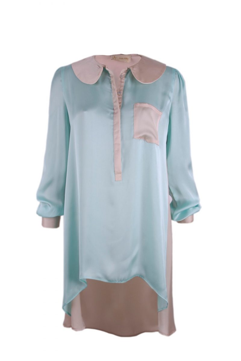 Satin Colour Block Shirt